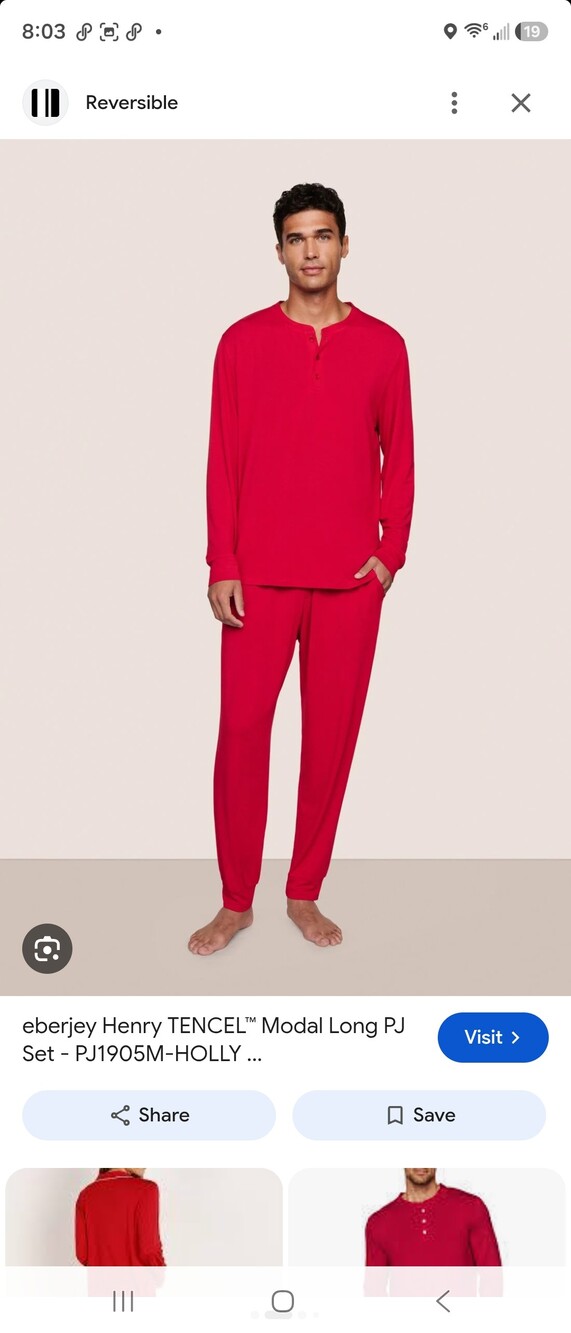 Club Room Mens Waffle Pajama 2 Piece Set Red Numerous Sizes